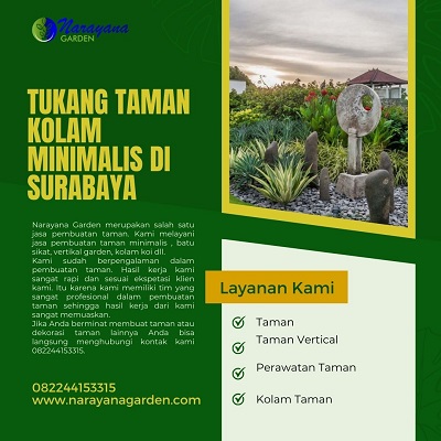 Tukang Taman Kolam Minimalis di Surabaya